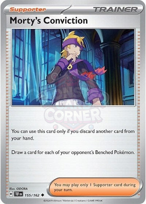 Pokemon TCG - SV05: Temporal Forces - Morty's Conviction - 155/162 - Reverse Holofoil