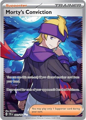 Pokemon TCG - SV05: Temporal Forces - Morty's Conviction - 201/162 - Holofoil