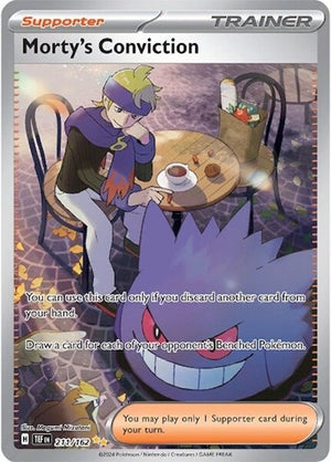 Pokemon TCG - SV05: Temporal Forces - Morty's Conviction - 211/162 - Holofoil