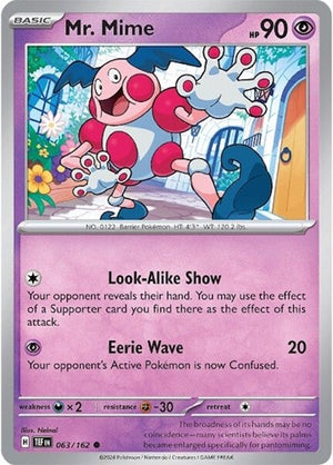 Pokemon TCG - SV05: Temporal Forces - Mr. Mime - 063/162