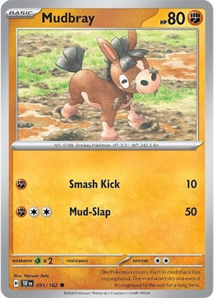 Pokemon TCG - SV05: Temporal Forces - Mudbray - 091/162