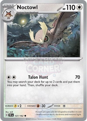 Pokemon TCG - SV05: Temporal Forces - Noctowl - 127/162