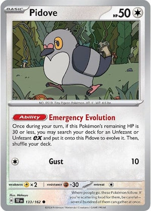 Pokemon TCG - SV05: Temporal Forces - Pidove - 133/162