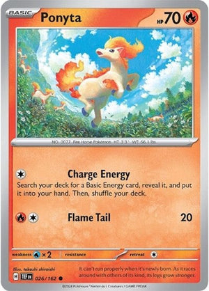 Pokemon TCG - SV05: Temporal Forces - Ponyta - 026/162