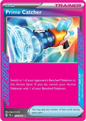 Pokemon TCG - SV05: Temporal Forces - Prime Catcher - 157/162 - Holofoil