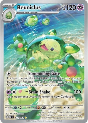Pokemon TCG - SV05: Temporal Forces - Reuniclus - 171/162 - Holofoil