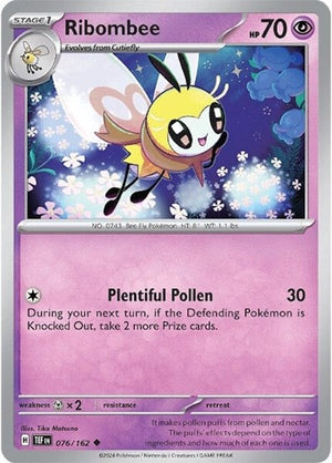 Pokemon TCG - SV05: Temporal Forces - Ribombee - 076/162