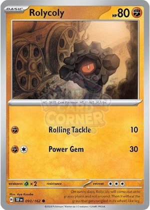 Pokemon TCG - SV05: Temporal Forces - Rolycoly - 093/162