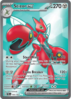 Pokemon TCG - SV05: Temporal Forces - Scizor ex - 195/162 - Holofoil