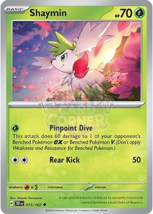 Pokemon TCG - SV05: Temporal Forces - Shaymin - 013/162 - Reverse Holofoil