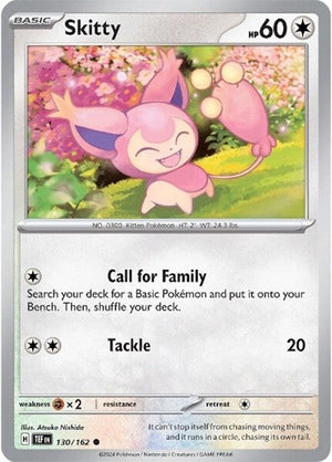 Pokemon TCG - SV05: Temporal Forces - Skitty - 130/162