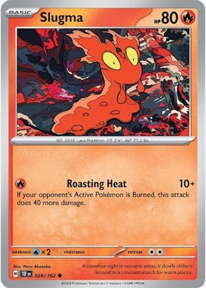 Pokemon TCG - SV05: Temporal Forces - Slugma - 028/162