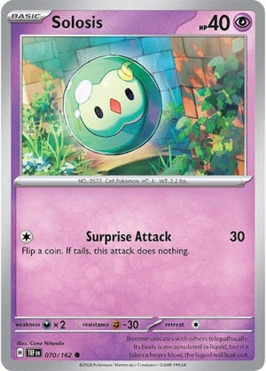 Pokemon TCG - SV05: Temporal Forces - Solosis - 070/162 - Reverse Holofoil