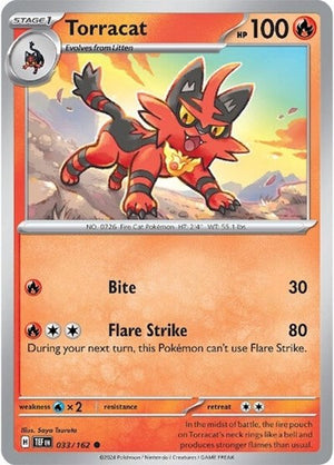 Pokemon TCG - SV05: Temporal Forces - Torracat - 033/162