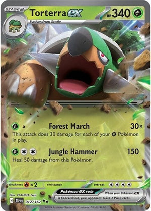 Pokemon TCG - SV05: Temporal Forces - Torterra ex - 012/162 - Holofoil