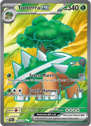 Pokemon TCG - SV05: Temporal Forces - Torterra ex - 185/162 - Holofoil