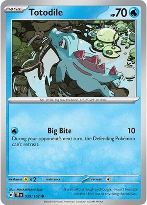 Pokemon TCG - SV05: Temporal Forces - Totodile - 039/162
