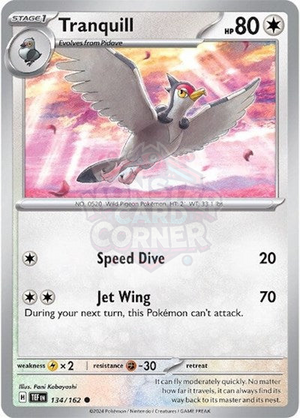 Pokemon TCG - SV05: Temporal Forces - Tranquill - 134/162