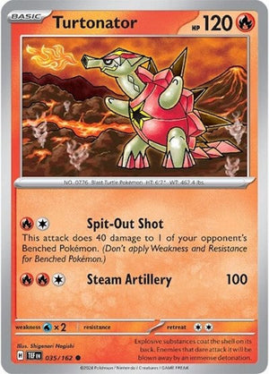 Pokemon TCG - SV05: Temporal Forces - Turtonator - 035/162