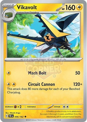 Pokemon TCG - SV05: Temporal Forces - Vikavolt - 056/162 - Reverse Holofoil