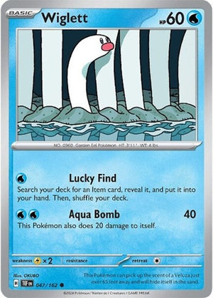 Pokemon TCG - SV05: Temporal Forces - Wiglett - 047/162