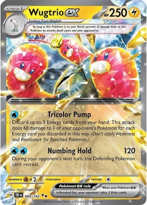 Pokemon TCG - SV05: Temporal Forces - Wugtrio ex - 060/162 - Holofoil