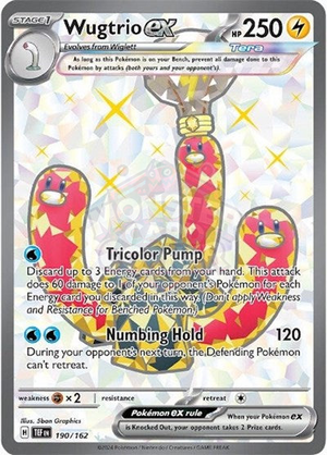 Pokemon TCG - SV05: Temporal Forces - Wugtrio ex - 190/162 - Holofoil
