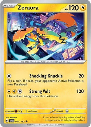 Pokemon TCG - SV05: Temporal Forces - Zeraora - 057/162