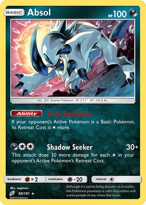 Pokemon TCG - SM - Team Up - Absol - 88/181 - Reverse Holofoil