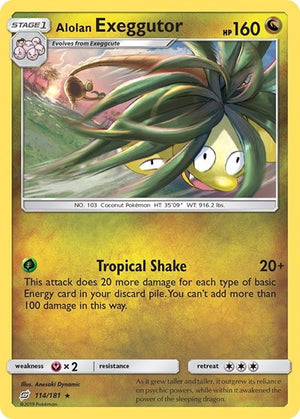 Pokemon TCG - SM - Team Up - Alolan Exeggutor - 114/181 - Reverse Holofoil