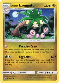 Pokemon TCG - SM - Team Up - Alolan Exeggutor - 115/181