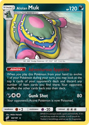 Pokemon TCG - SM - Team Up - Alolan Muk - 84/181