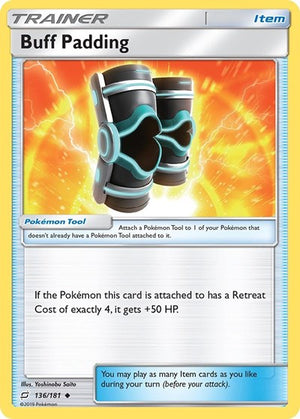 Pokemon TCG - SM - Team Up - Buff Padding - 136/181 - Reverse Holofoil