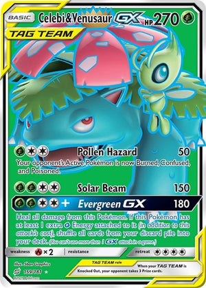 Pokemon TCG - SM - Team Up - Celebi & Venusaur GX - 159/181 - Holofoil