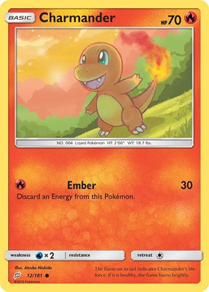 Pokemon TCG - SM - Team Up - Charmander - 12/181