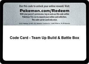 Pokemon TCG - SM - Team Up - Code Card - Team Up Build & Battle Box
