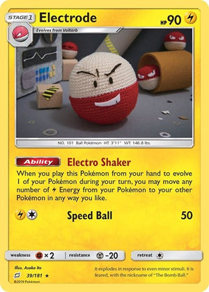 Pokemon TCG - SM - Team Up - Electrode - 39/181 - Reverse Holofoil