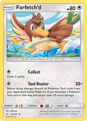 Pokemon TCG - SM - Team Up - Farfetch'd - 127/181 - Reverse Holofoil
