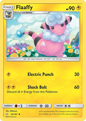 Pokemon TCG - SM - Team Up - Flaaffy - 42/181 - Reverse Holofoil