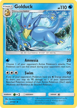 Pokemon TCG - SM - Team Up - Golduck - 27/181
