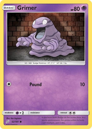 Pokemon TCG - SM - Team Up - Grimer - 62/181