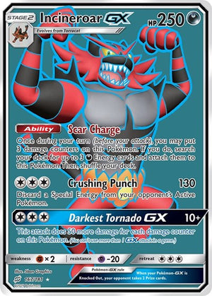 Pokemon TCG - SM - Team Up - Incineroar GX - 167/181 - Holofoil