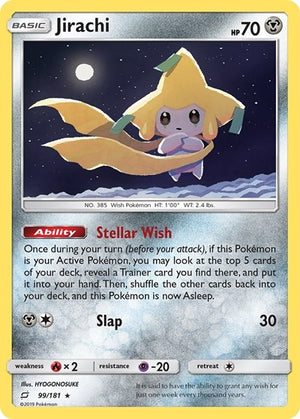 Pokemon TCG - SM - Team Up - Jirachi - 99/181 - Reverse Holofoil