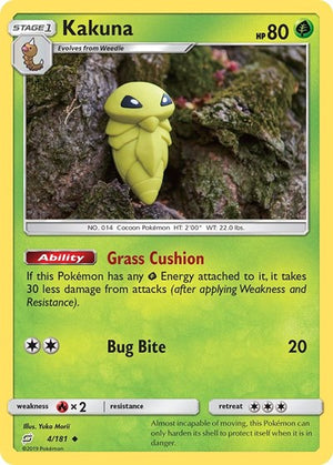 Pokemon TCG - SM - Team Up - Kakuna - 4/181 - Reverse Holofoil