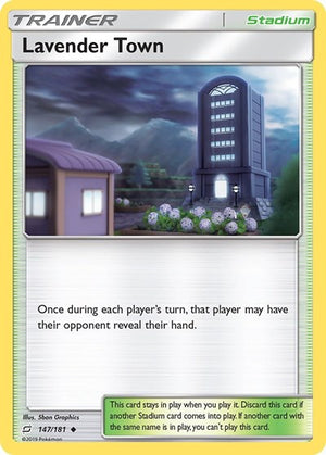 Pokemon TCG - SM - Team Up - Lavender Town - 147/181 - Reverse Holofoil