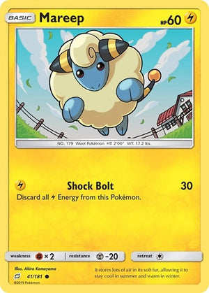 Pokemon TCG - SM - Team Up - Mareep - 41/181