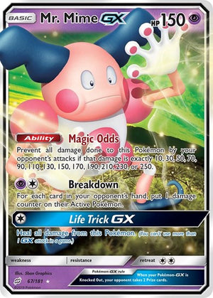 Pokemon TCG - SM - Team Up - Mr. Mime GX - 67/181 - Holofoil