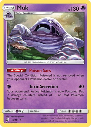 Pokemon TCG - SM - Team Up - Muk - 63/181