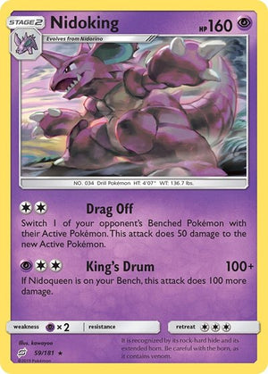 Pokemon TCG - SM - Team Up - Nidoking - 59/181