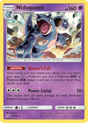 Pokemon TCG - SM - Team Up - Nidoqueen - 56/181